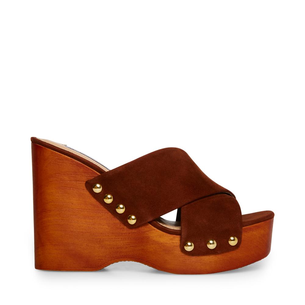 Steve Madden Women EMIKO BROWN SUEDE - Click Image to Close