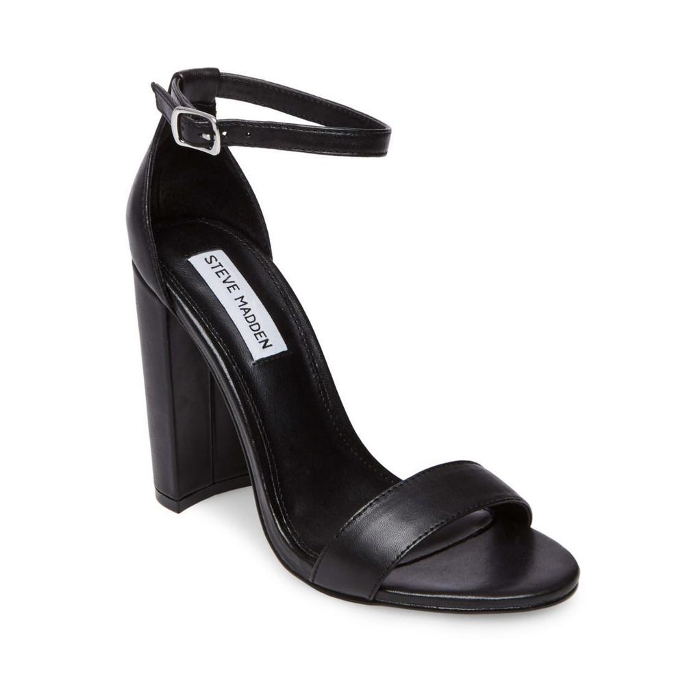 Steve Madden Women CARRSON BLACK LEATHER