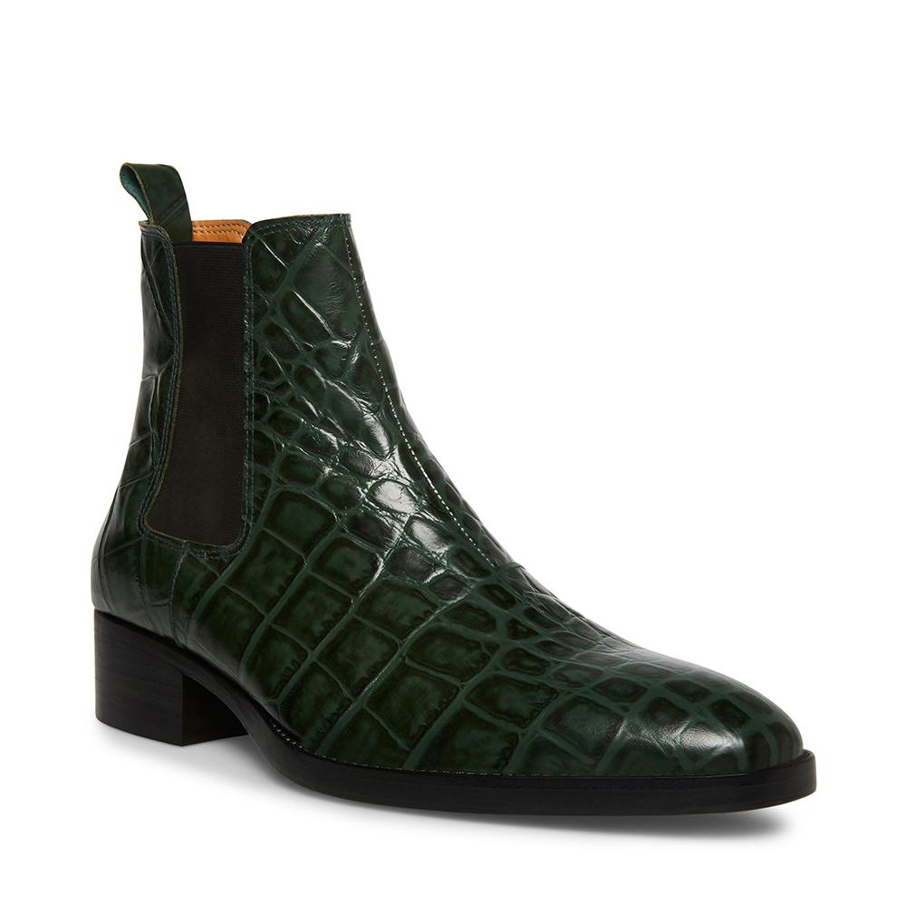 Steve Madden Men DEX-C GREEN CROCODILE