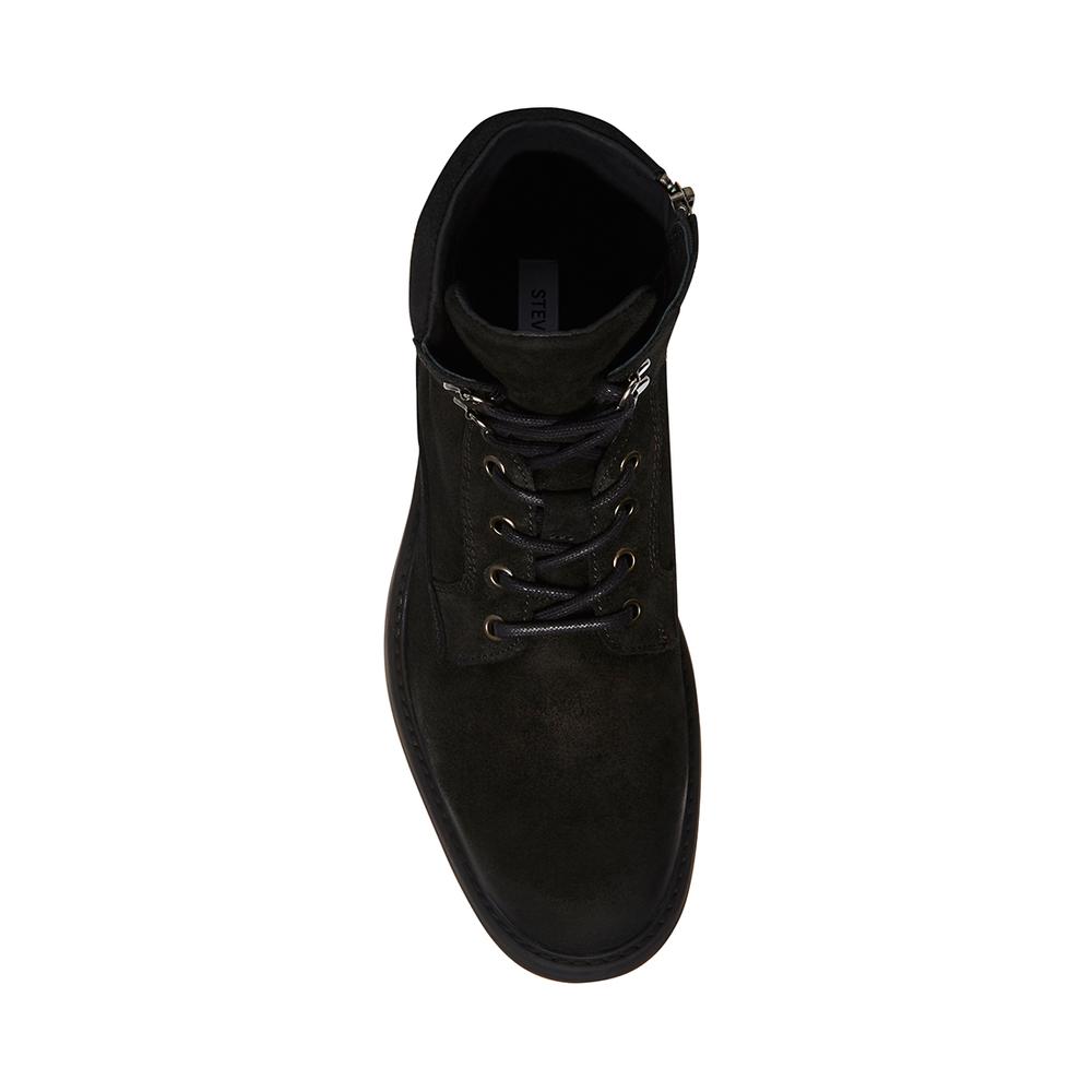 Steve Madden Men BRAD BLACK-BLACK SUEDE