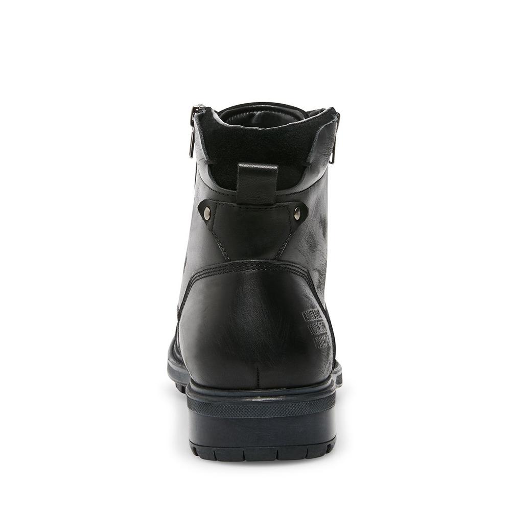 Steve Madden Men RYKER BLACK LEATHER