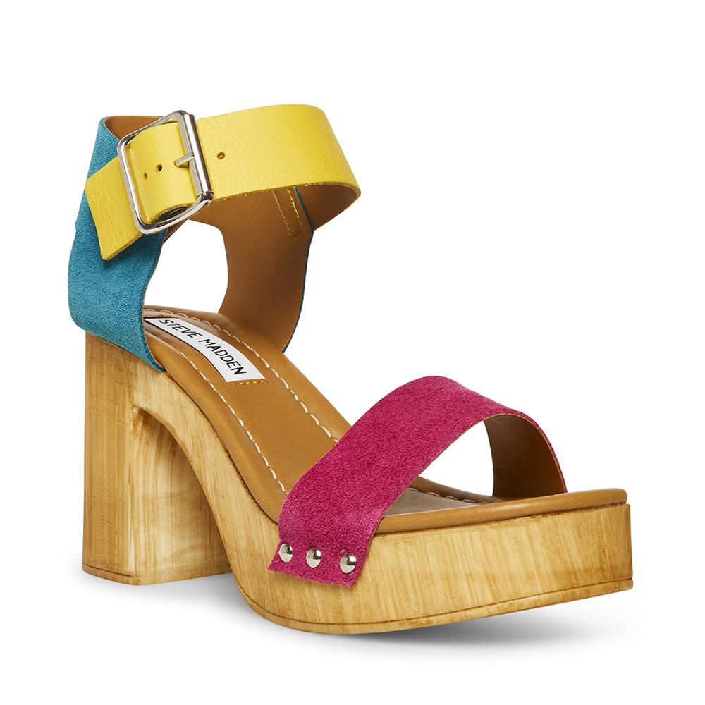 Steve Madden Women COLADA TEAL MULTI