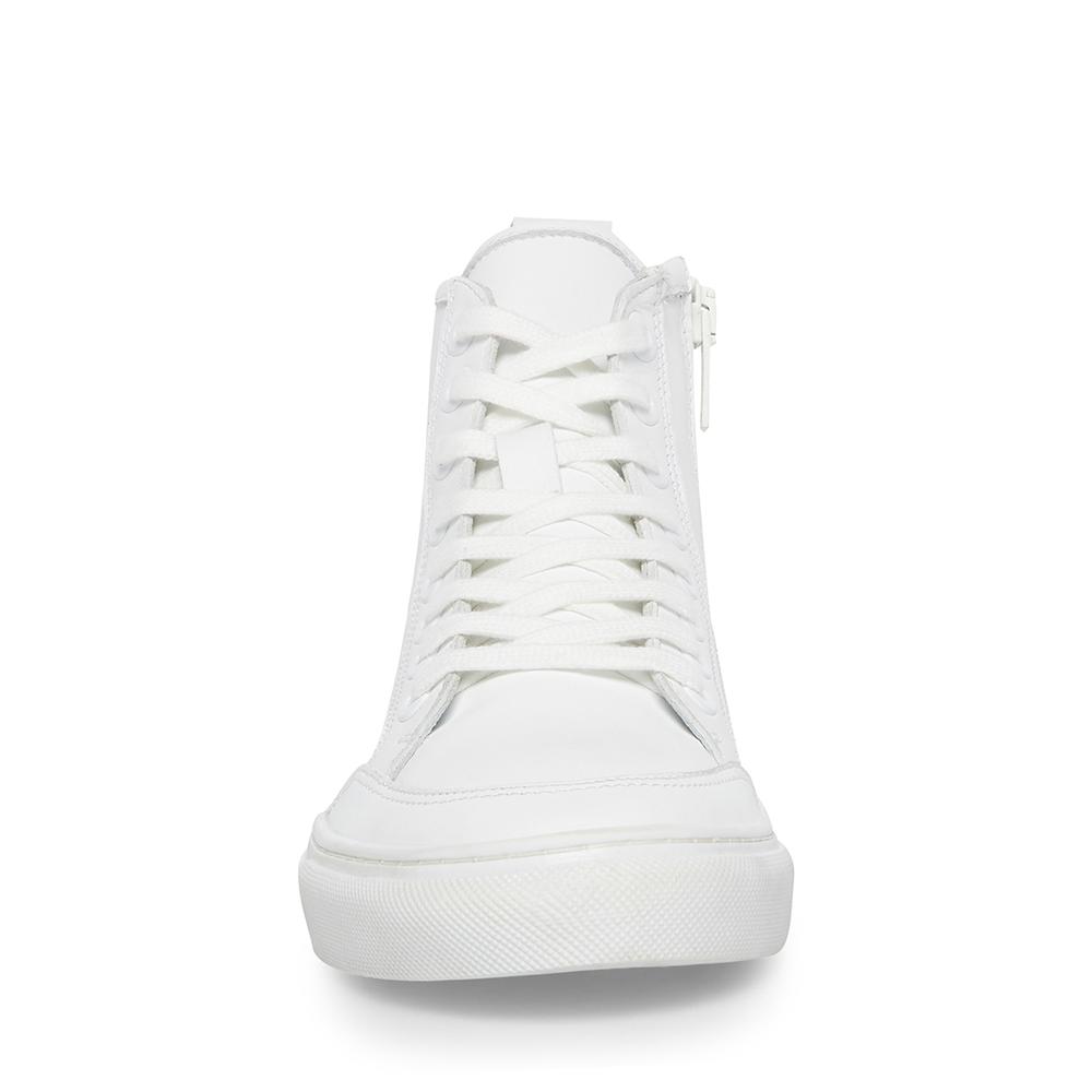 Steve Madden Men BRAGGING WHITE LEATHER