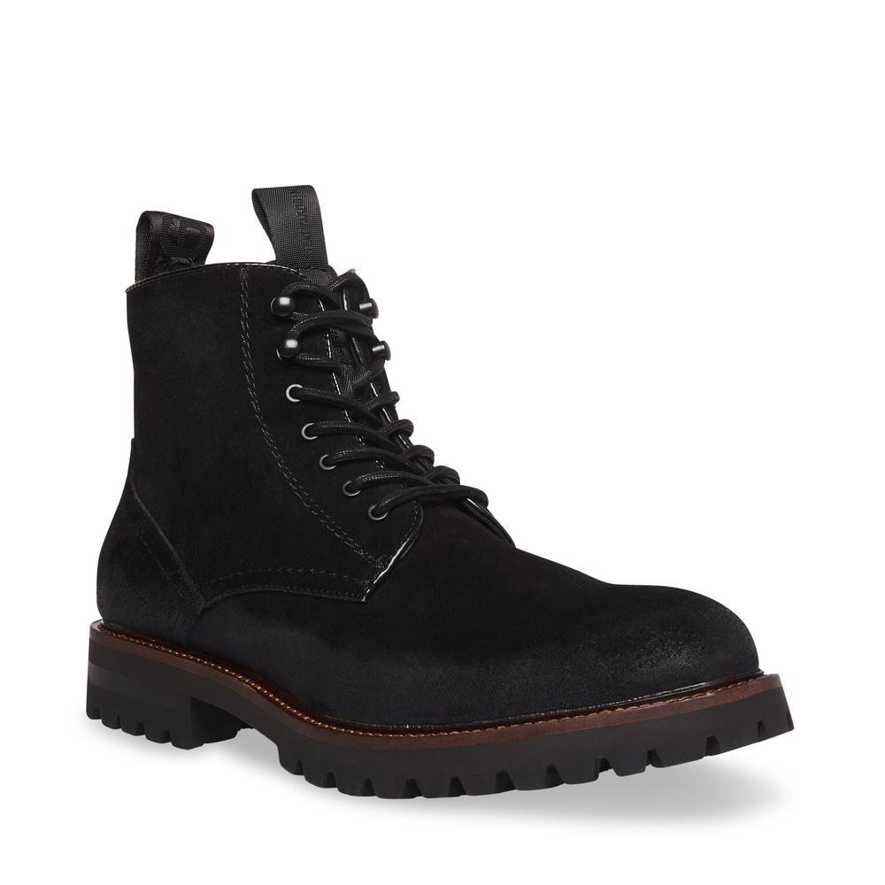 Steve Madden Men MACKEE BLACK SUEDE