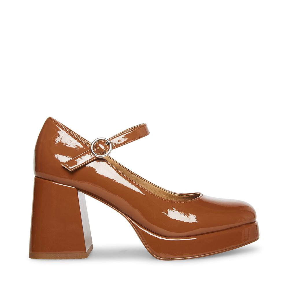 Steve Madden Women MINGLE COGNAC PATENT