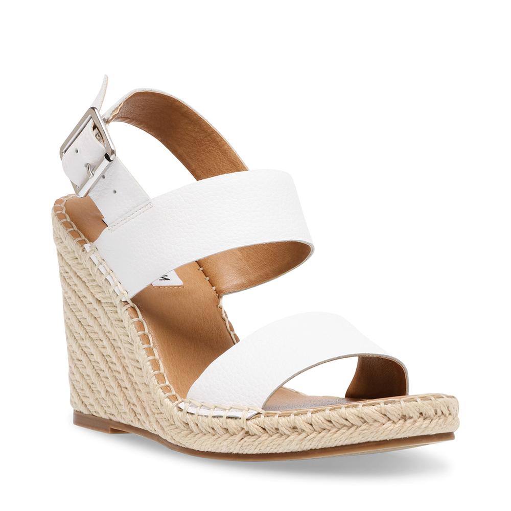 Steve Madden Women MERIDIAN WHITE LEATHER