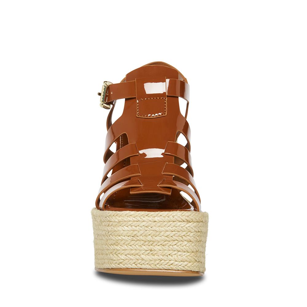 Steve Madden Women RYLAND COGNAC PATENT