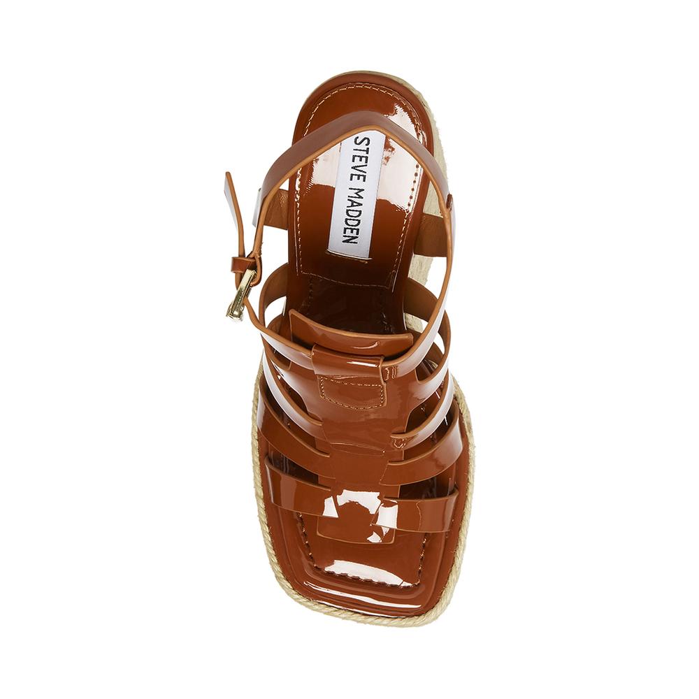 Steve Madden Women RYLAND COGNAC PATENT