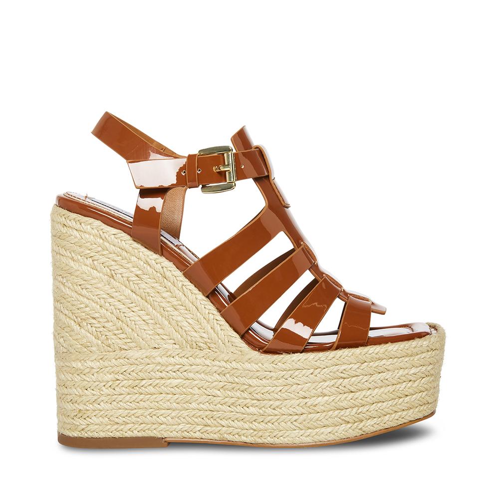 Steve Madden Women RYLAND COGNAC PATENT - Click Image to Close