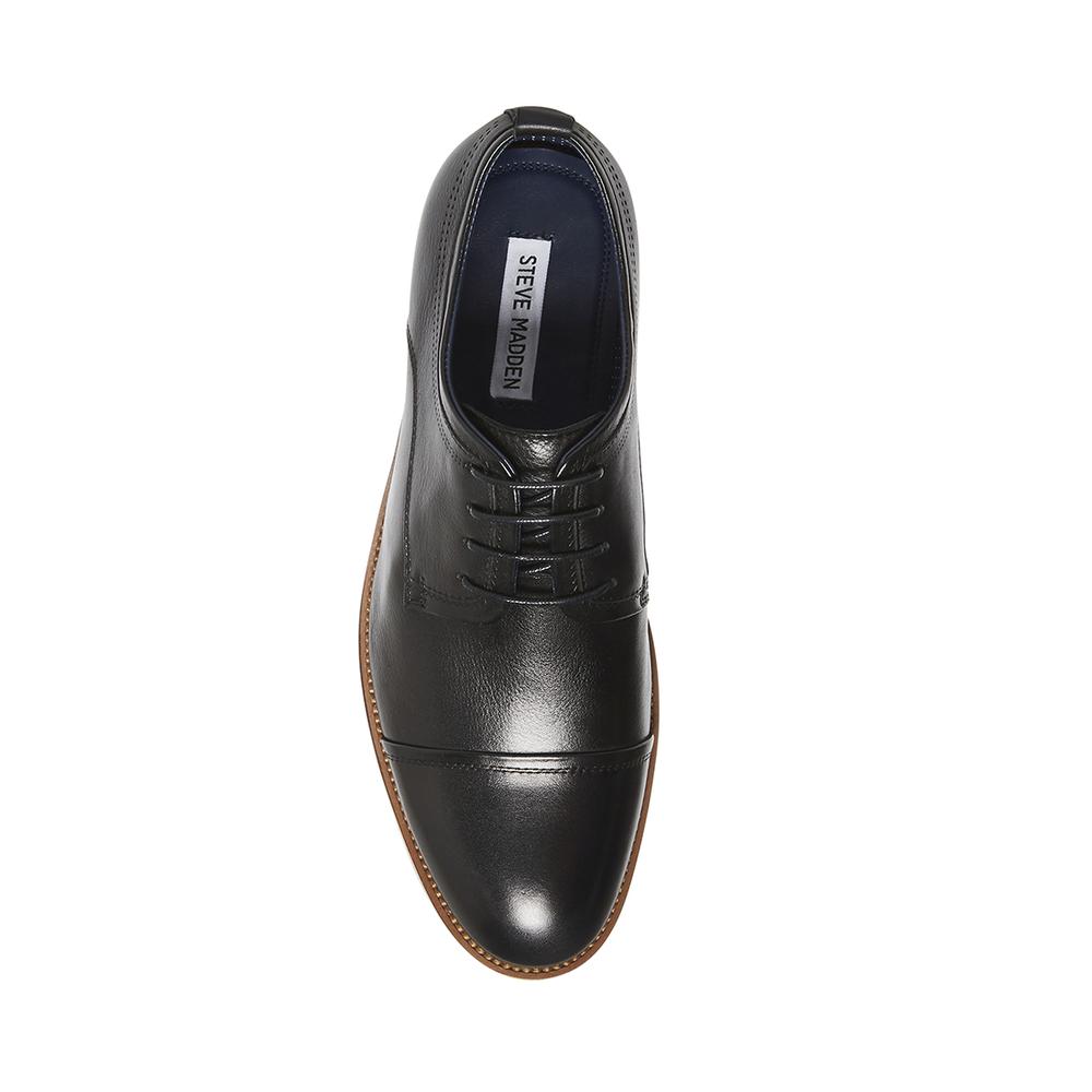 Steve Madden Men DOAK BLACK LEATHER