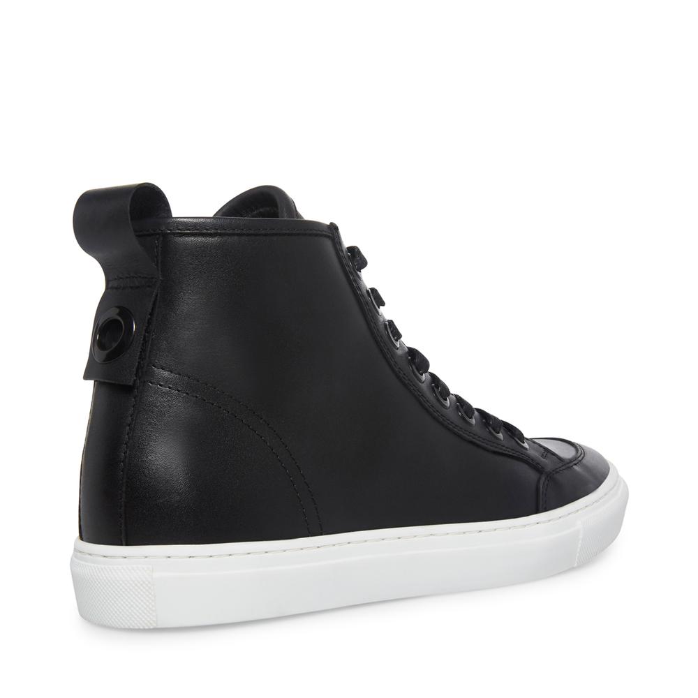 Steve Madden Men BRAGGING BLACK LEATHER