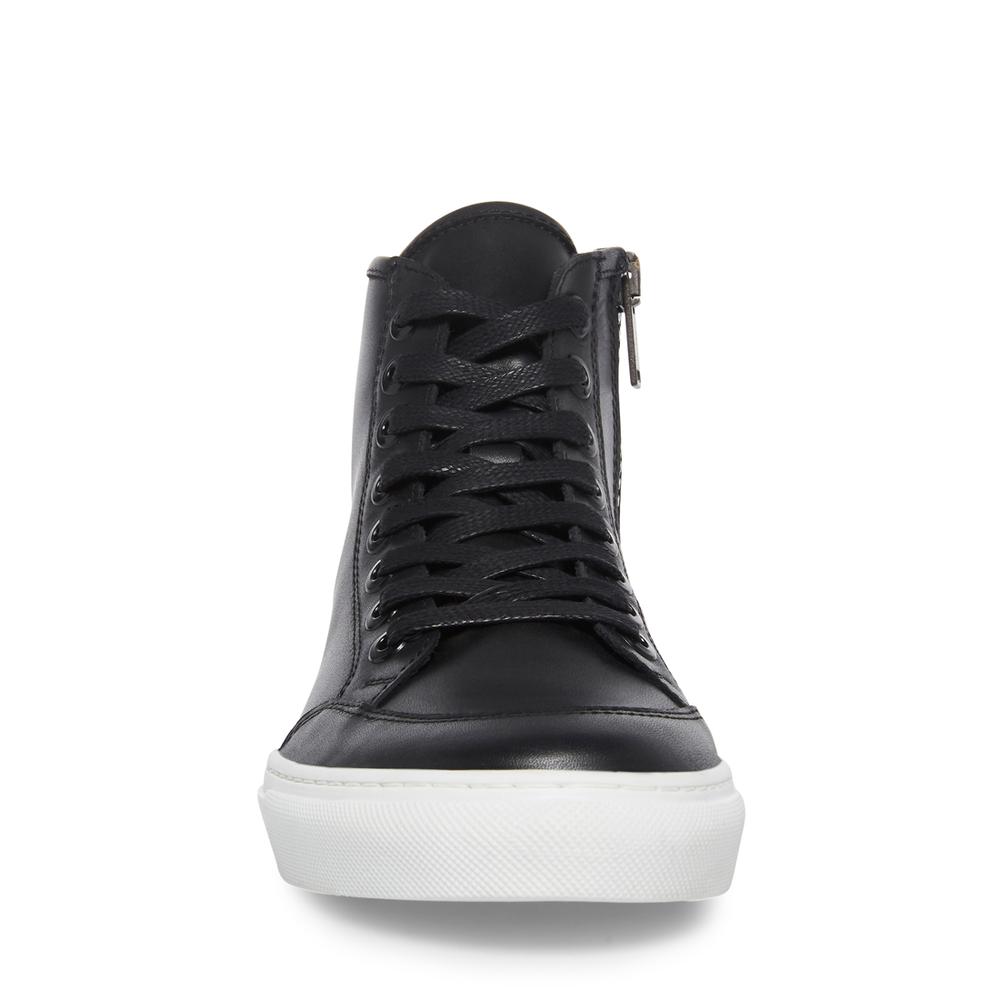 Steve Madden Men BRAGGING BLACK LEATHER