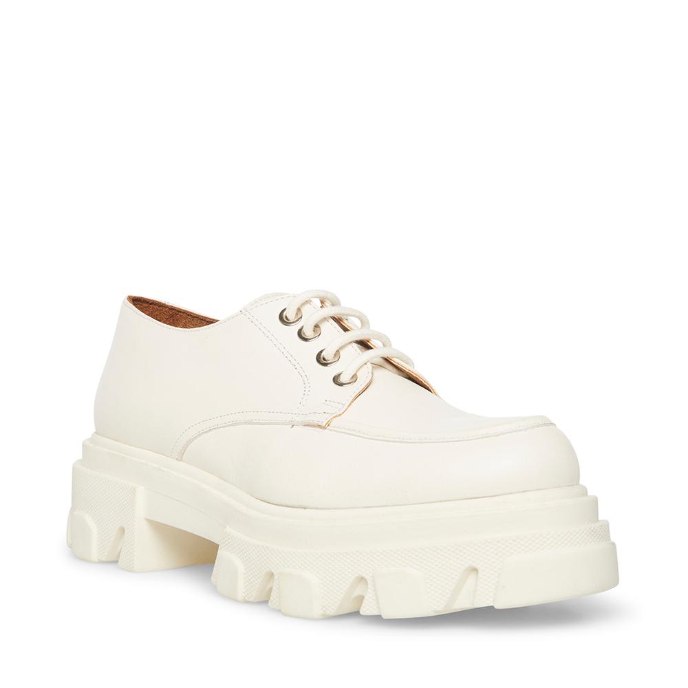 Steve Madden Women HELGA WHITE LEATHER