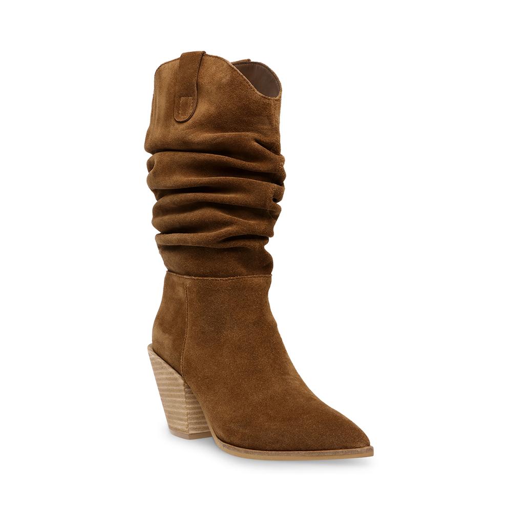 Steve Madden Women TEXANA CHESTNUT SUEDE