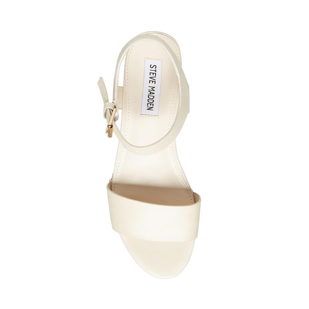 Steve Madden Women DOMENICA WHITE LEATHER