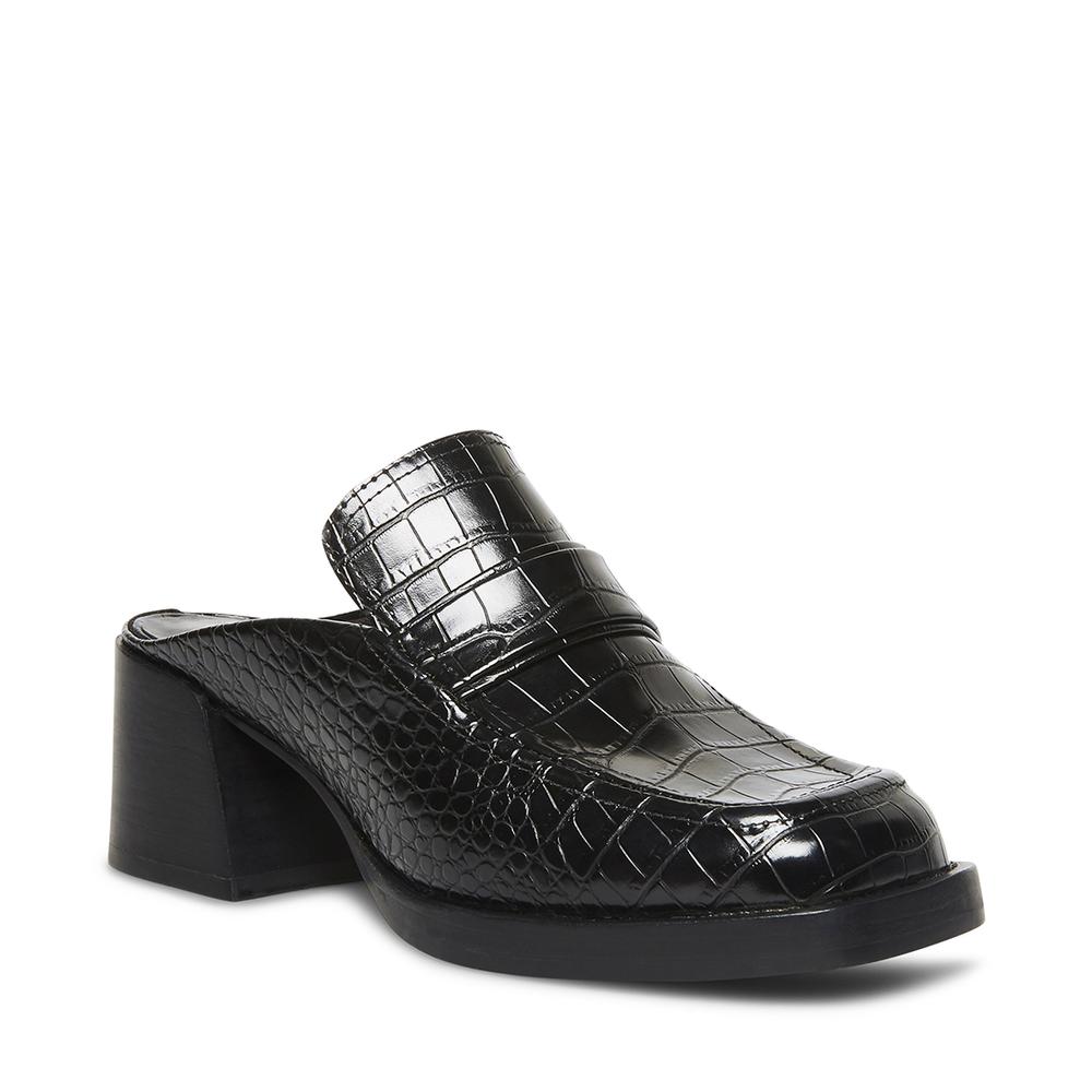 Steve Madden Women FANTINE BLACK CROCODILE