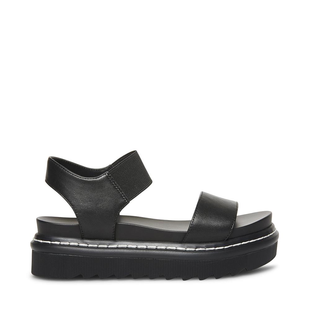 Steve Madden Women WENDELL BLACK LEATHER - Click Image to Close