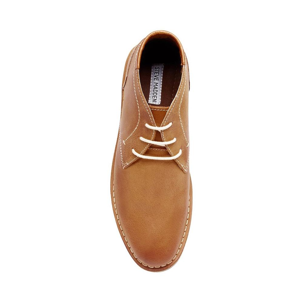 Steve Madden Men HARKEN TAN LEATHER