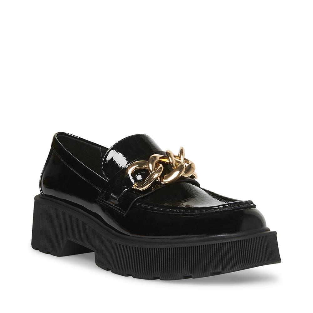 Steve Madden Women MEADOW BLACK PATENT