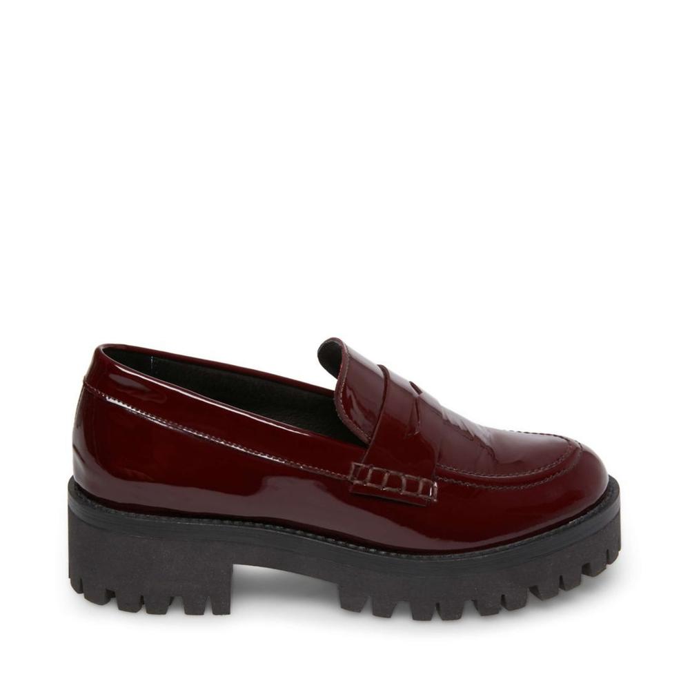 Steve Madden Women US-CLASS BURGUNDY PATENT - Click Image to Close