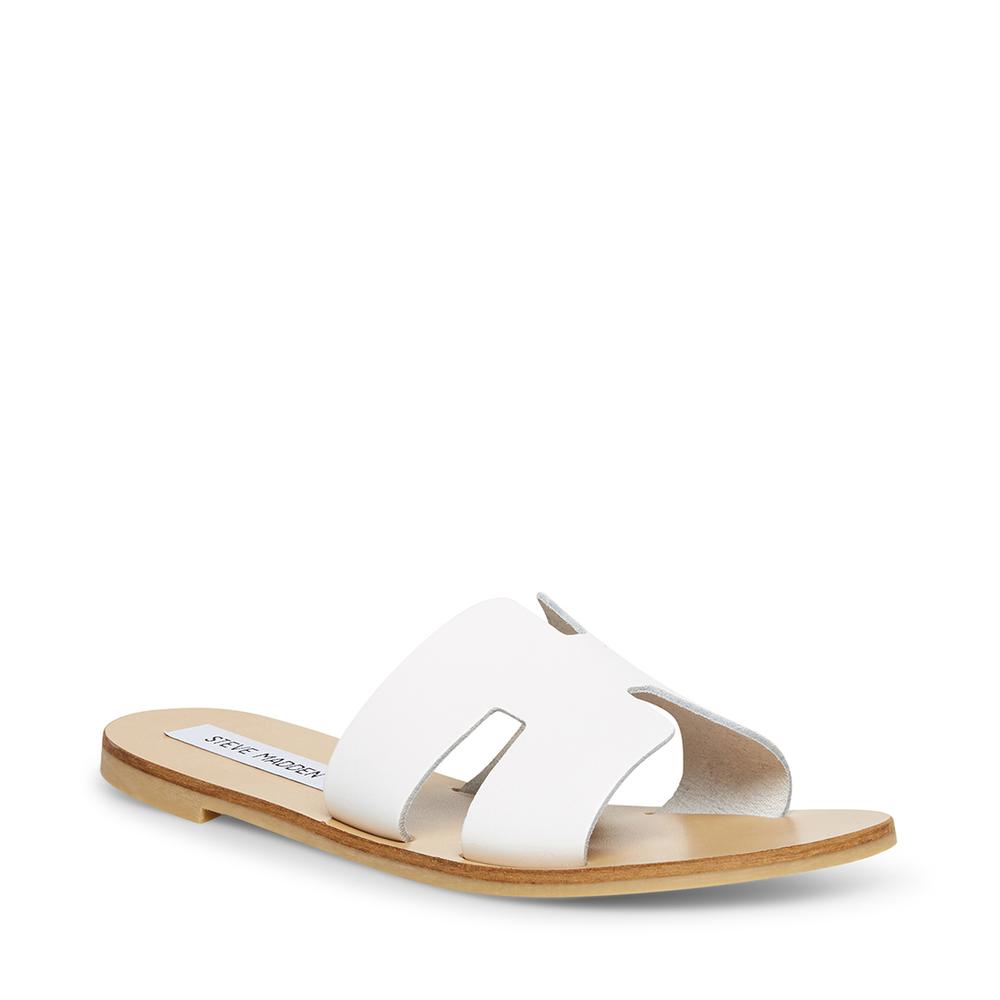 Steve Madden Women GREECE WHITE LEATHER