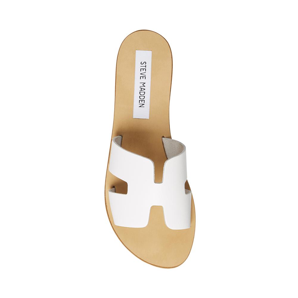 Steve Madden Women GREECE WHITE LEATHER