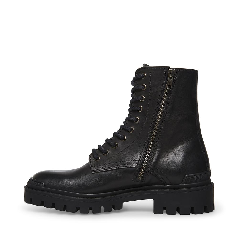 Steve Madden Men HALEN BLACK LEATHER