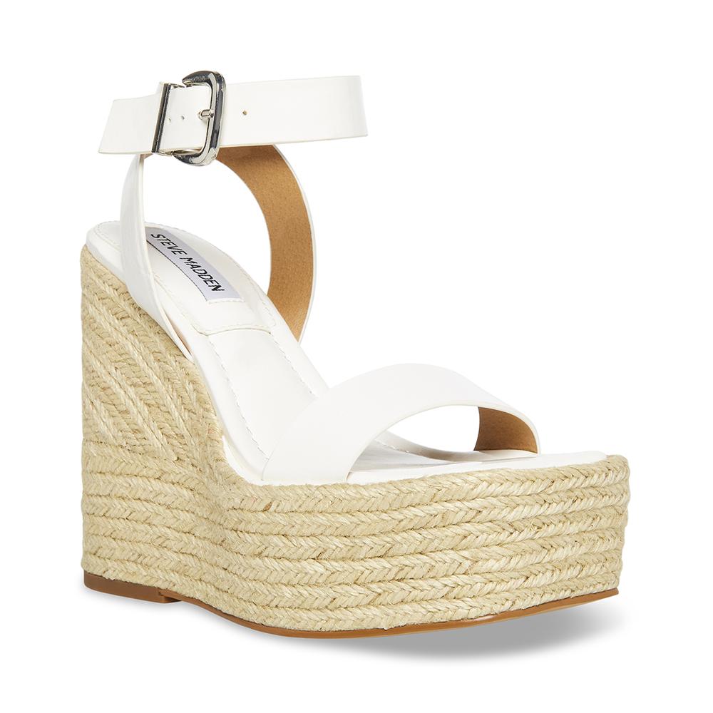 Steve Madden Women MALLANDRA WHITE PATENT