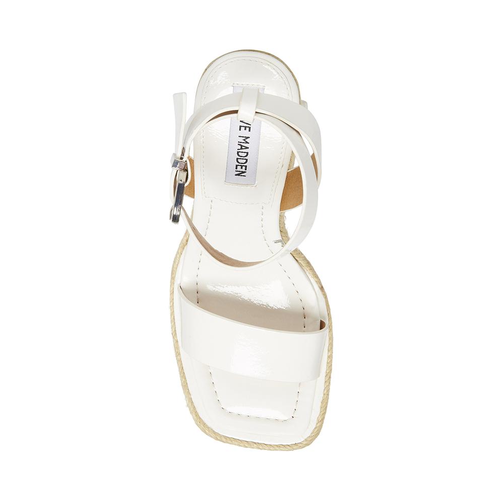 Steve Madden Women MALLANDRA WHITE PATENT