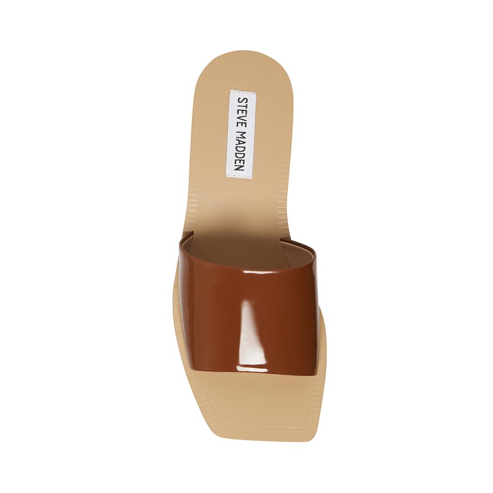 Steve Madden Women NIXI COGNAC PATENT