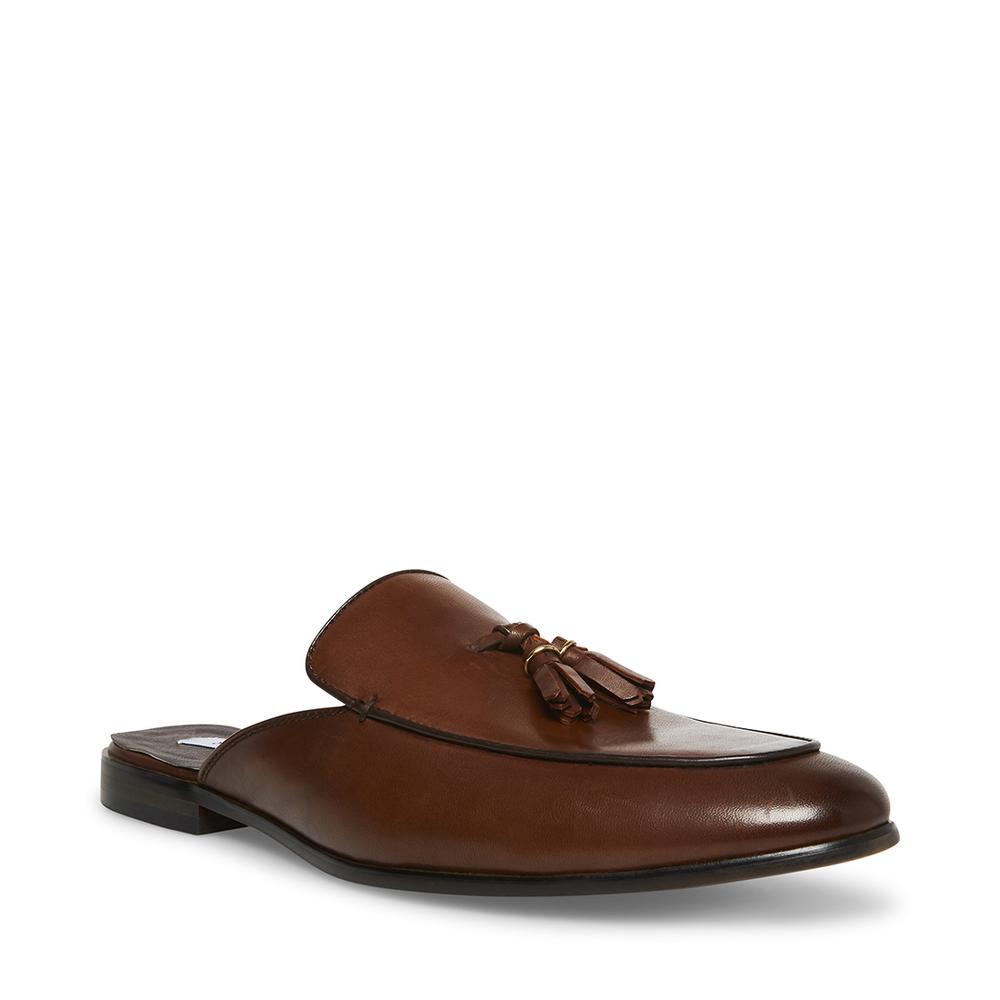 Steve Madden Men DAZLING-T BROWN LEATHER