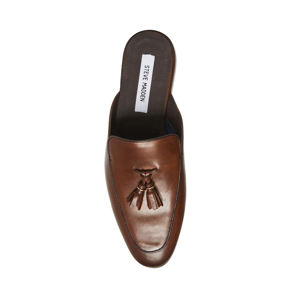 Steve Madden Men DAZLING-T BROWN LEATHER