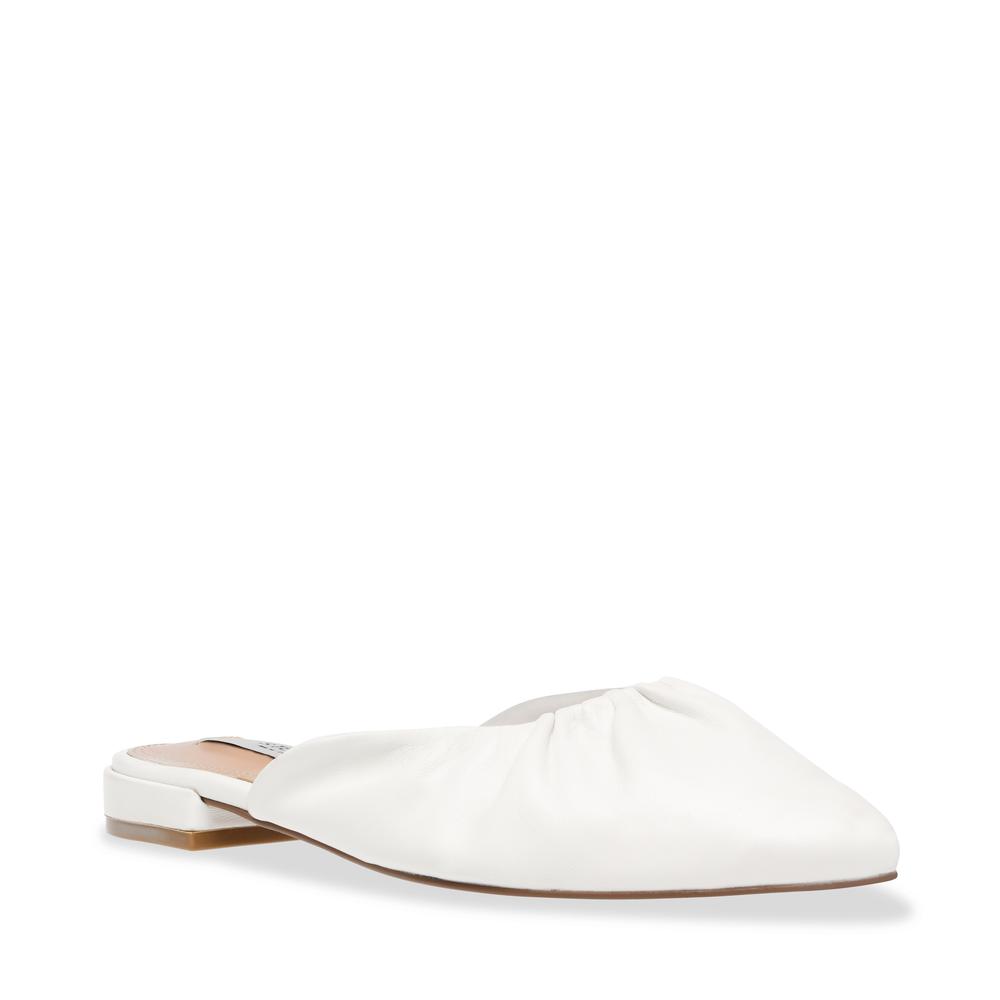 Steve Madden Women VISTAH WHITE LEATHER