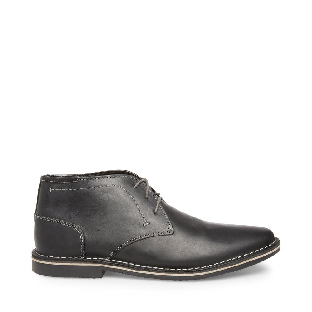 Steve Madden Men HARKEN BLACK LEATHER - Click Image to Close