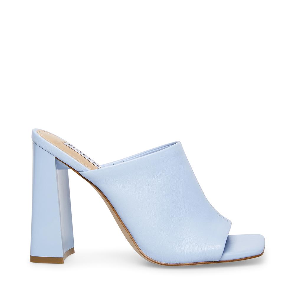 Steve Madden Women LEXIA BLUE LEATHER - Click Image to Close