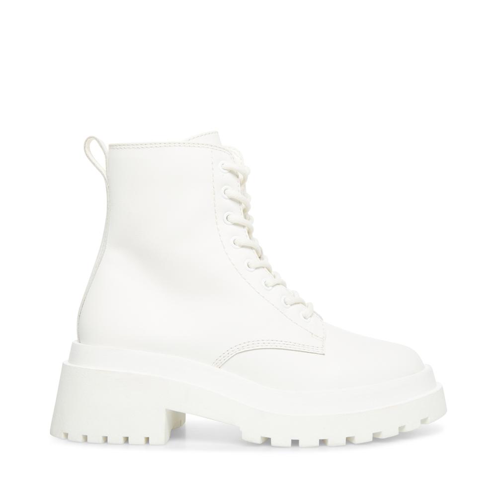 Steve Madden Women MALVINA WHITE LEATHER